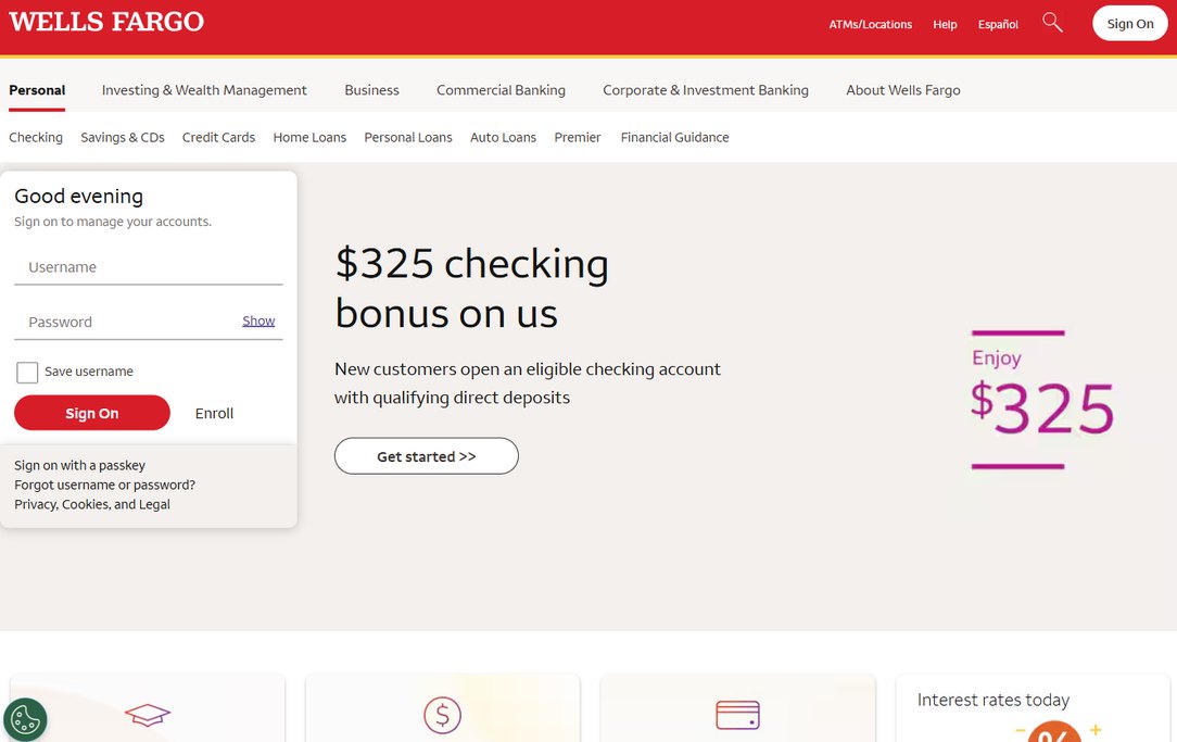 Wells Fargo – wellsfargo.com