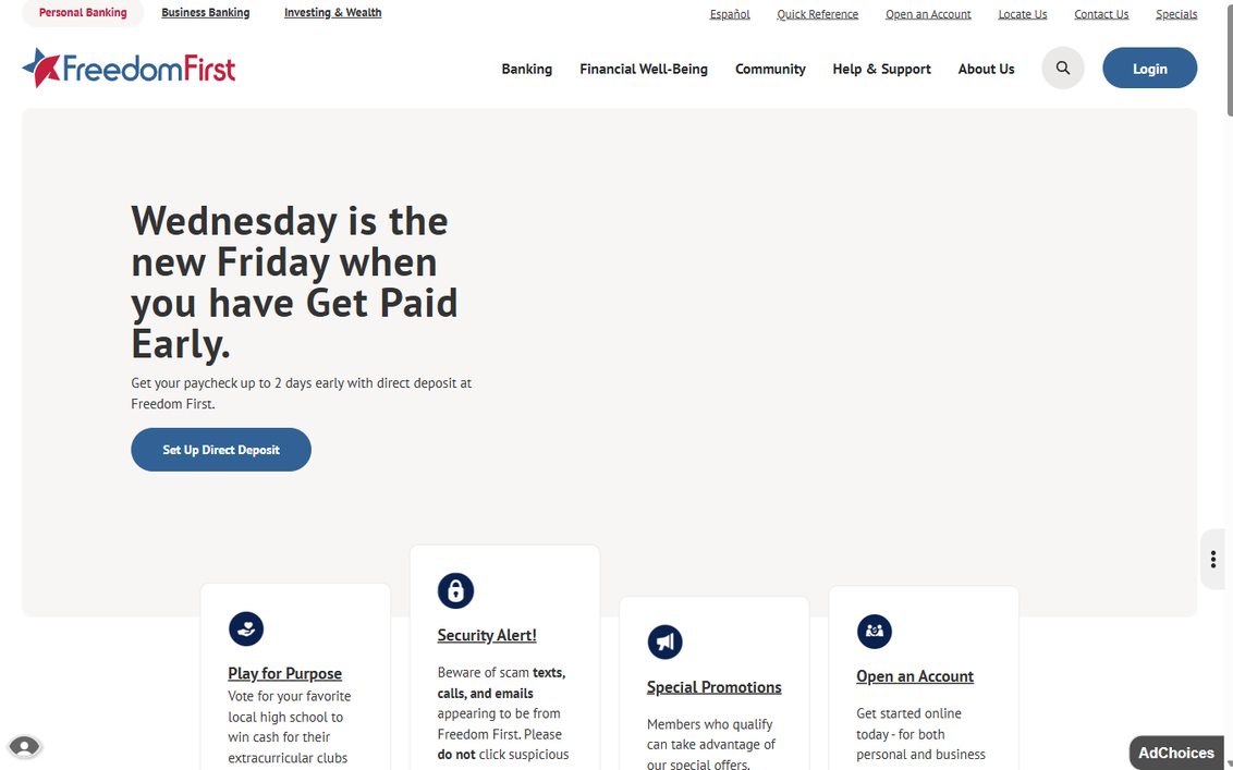 Freedom First Credit Union – freedomfirst.com