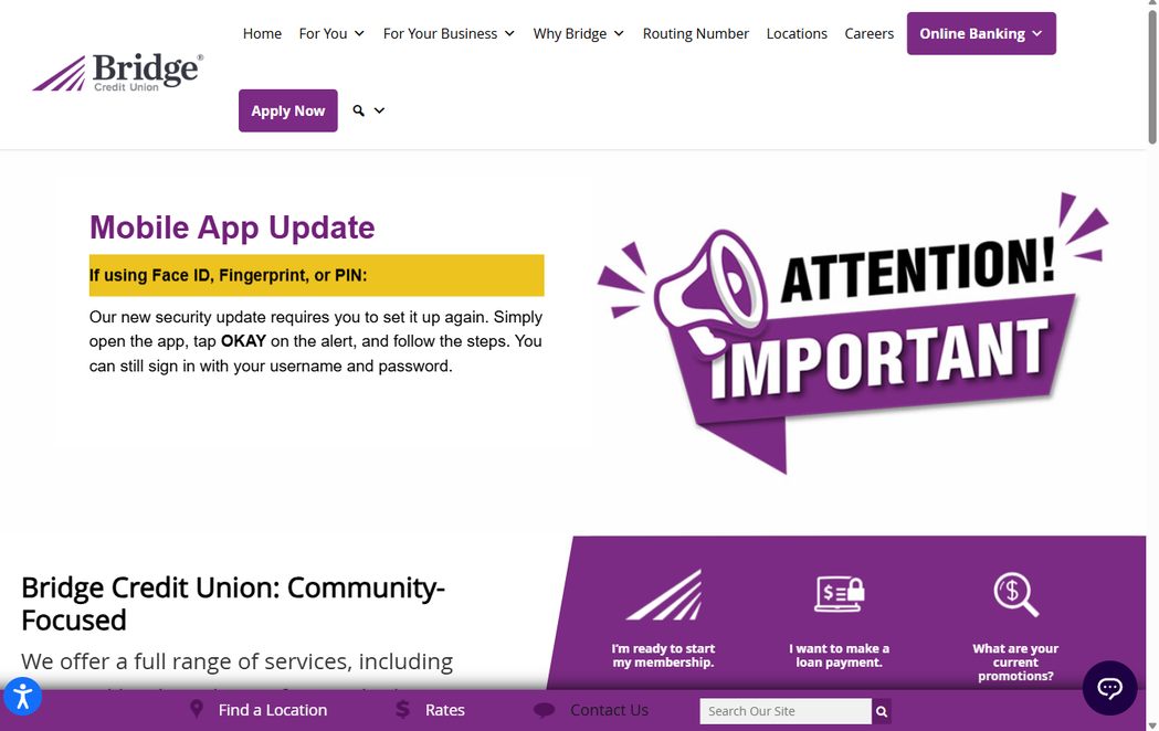 Bridge Credit Union – bridgecu.com